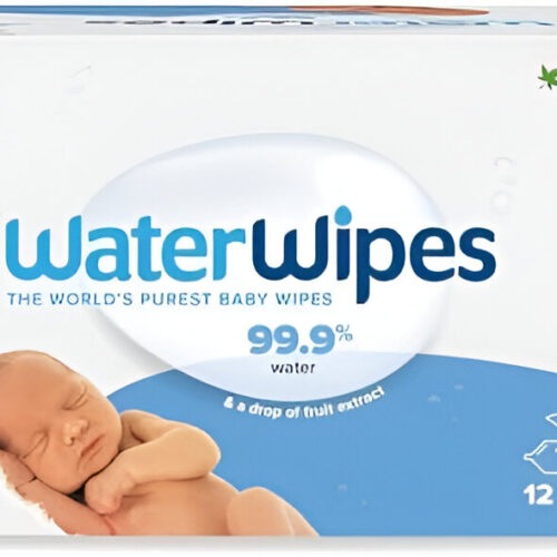 WaterWipes Original Biodegradable Baby Wipes, 99.9% Water Based Wet Wipes & Unscented for Sensitive Skin, 720 Count (12 packs)