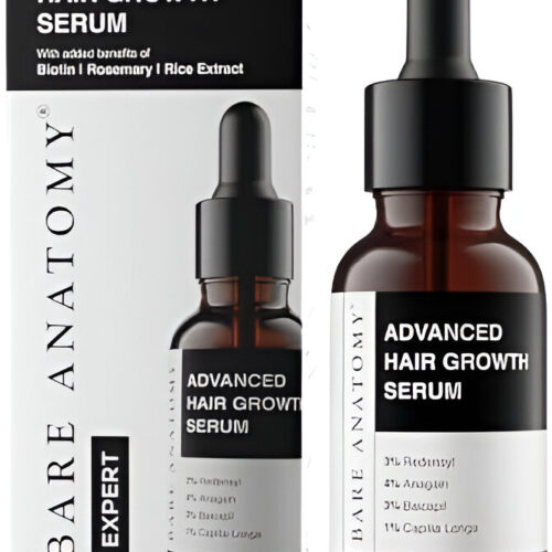 Bare Anatomy Advanced Hair Growth Serum | 3% Redensyl + 4% Anagain + 3% Baicapil + 1% Capilia Longa, Rosemary, Biotin & Rice Extract